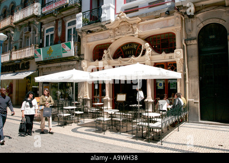 Das berühmte Cafe Majestic in Porto Portugal Stockfoto