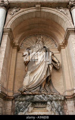 Die Fontana Dell Acqua Felice in Rom Italien Stockfoto