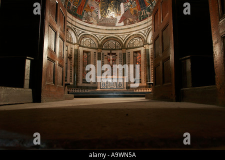 Innenraum der Kirche San Miniato al Monte in Florenz Italien Stockfoto