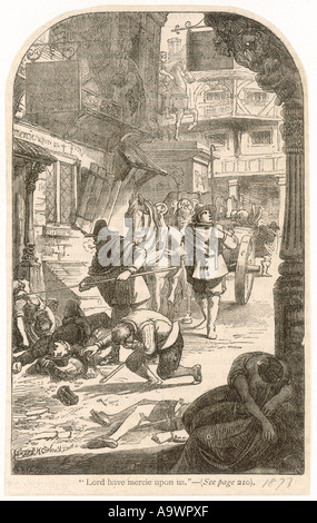 Londoner Pest 1665 Stockfoto