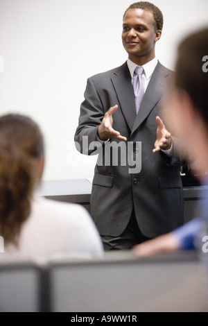 Nahaufnahme der Geschäftsmann im meeting Stockfoto