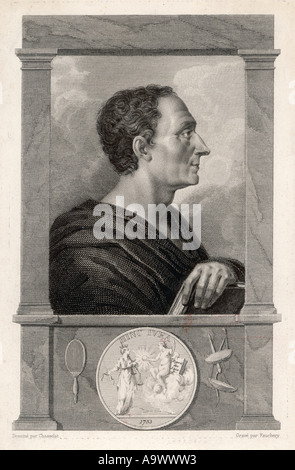 Montesquieu 1689 1755 Stockfoto