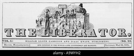 Anti-Sklaverei 1831 Stockfoto
