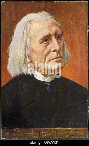 Liszt 1811 1886 Stockfoto