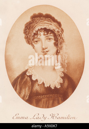 Lady Emma Hamilton Stockfoto