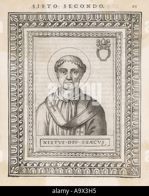 Papst Sixtus Ii Stockfoto