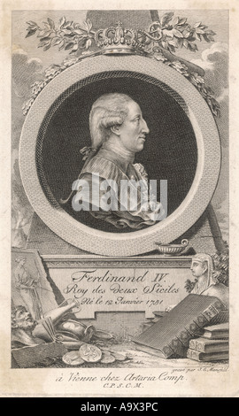 Ferdinand Iv. von Neapel Stockfoto