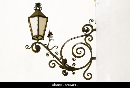 Verziert Straßenlaterne, Ronda, Andalusien. Stockfoto