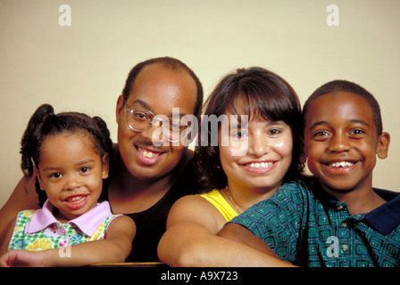 Schwarze Familie Stockfoto