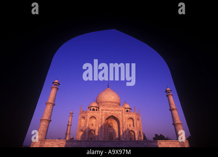 TAJ MAHAL, AGRA UTTAR PRADESH, INDIEN Stockfoto