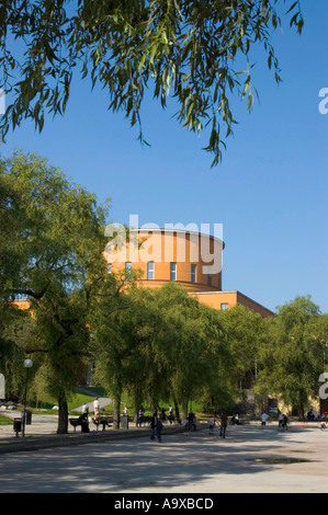 Die öffentliche Bibliothek Stadsbiblioteket am Odenplan in Stockholm Schweden ist bekannt für seine Architektur Stockfoto