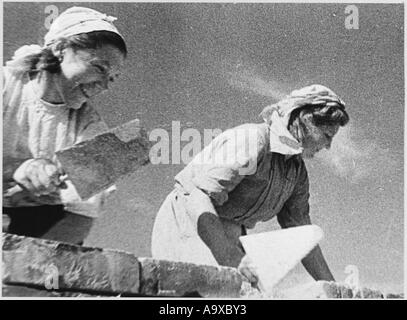 Wiederaufbau von Stalingrad Stockfoto