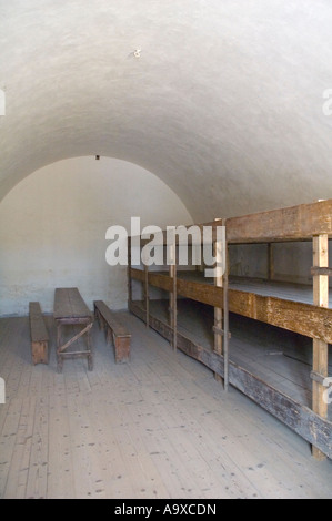 Eine Zelle im Gefängnis Theresienstadt Tschechien EU Stockfoto