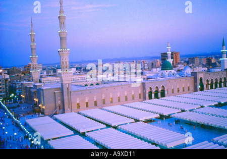 Medina Saudi Arabien Propheten Moschee Stockfoto