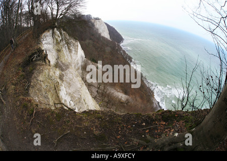 Kreide-Felsen Koenigsstuhl aus Victoria, Deutschland, Rügen, NP Jasmund Stockfoto