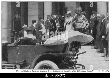 Auto Ferdinand Frau Stockfoto