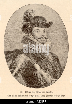 Philip Iii Spanien Goya Stockfoto