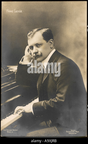 Franz Lehar-Postkarte Stockfoto