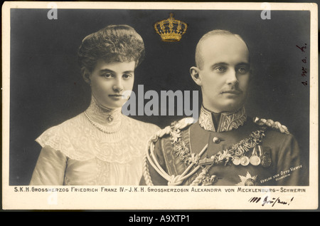 Friedrich Franz Iv Wife Stockfoto