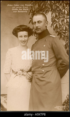 Oskar Preußen Frau 1914 Stockfoto