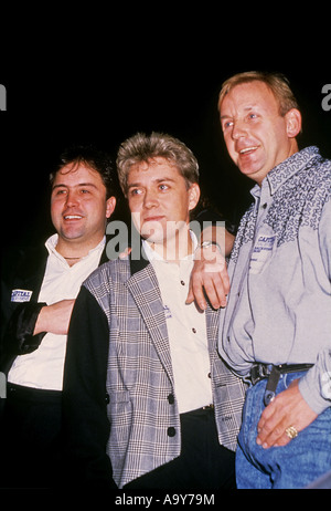 STOCK, AITKEN und WATERMAN - UK Plattenproduzenten über 1985 - siehe Beschreibung unten links nach rechts Stockfoto