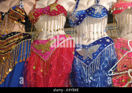 Moggemol Arabisches Prinzessinnenkostüm - Glitzerndes Bauchtanz Outfit Mit Schleppe