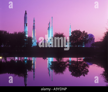 RAKETENGARTEN KENNEDY WELTRAUMZENTRUM MERRITT ISLAND FLORIDA USA Stockfoto