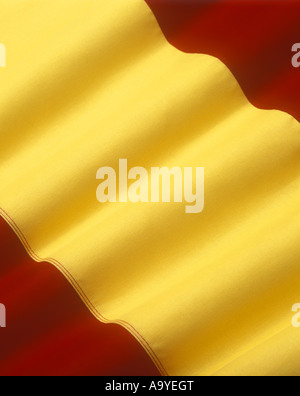 FLAGGE SPANIEN MACHTE DER GENÄHTE BAUMWOLLE BUNTING Stockfoto