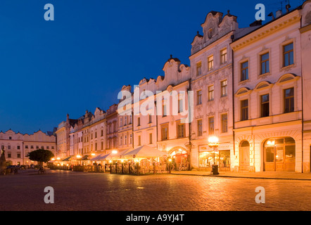 Historische alte Stadt Pardubice Labe, Elbe, Ostböhmen, Tschechien Stockfoto