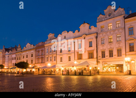 Historische alte Stadt Pardubice Labe, Elbe, Ostböhmen, Tschechien Stockfoto