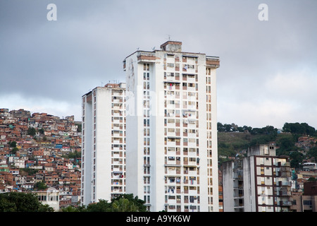 Slums in Caracas in venezuela Stockfoto