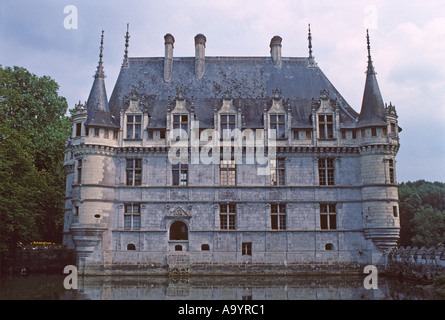 "Chateau"D'Azay le Rideau", gebaut ^ 1523, Loire, Frankreich" Stockfoto