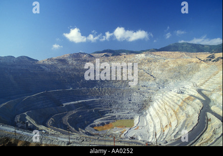 Utah Kennecott Bingham Canyon offene Grube, Mine Stockfoto