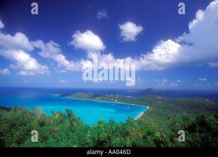 Übersicht des Magens Bay auf der Insel St. Thomas in der United States Virgin Islands USVI Karibik Stockfoto