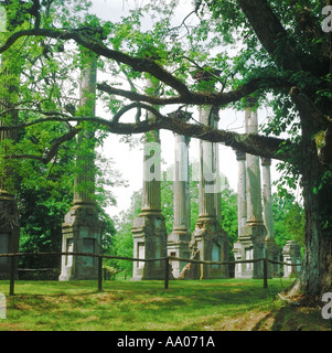 Ruinen von Windsor-Plantage Alcorn Mississippi USA Stockfoto