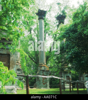 Ruinen von Windsor-Plantage Alcorn Mississippi USA Stockfoto