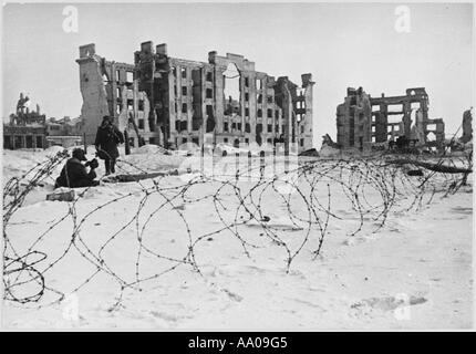 Stalingrad ausgebombt Stockfoto