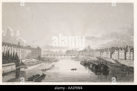 Pont Des Arts Paris Stockfoto