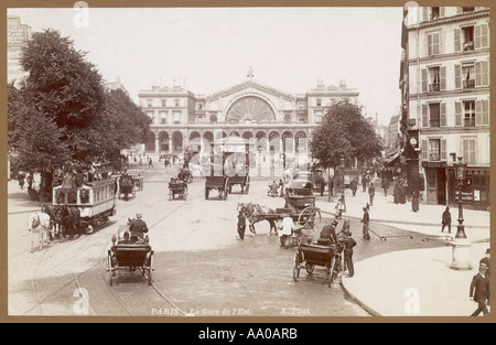 Gare De damit Paris Stockfoto