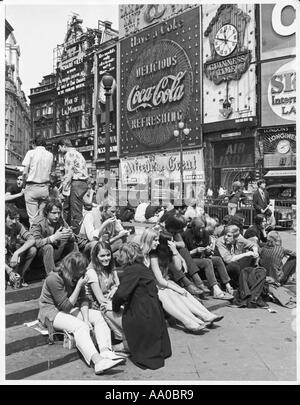 Piccadilly Circus 1969 Stockfoto