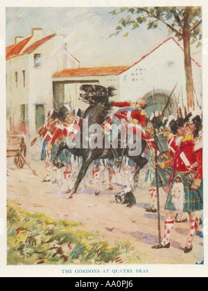 Quatre Bras 1815 Stockfoto