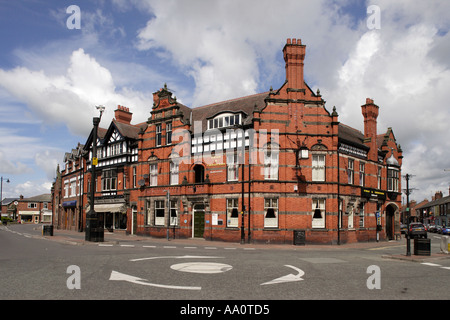 Der Schwan und Chequers Gasthaus Wirtshaus in Sandbach UK Stockfoto