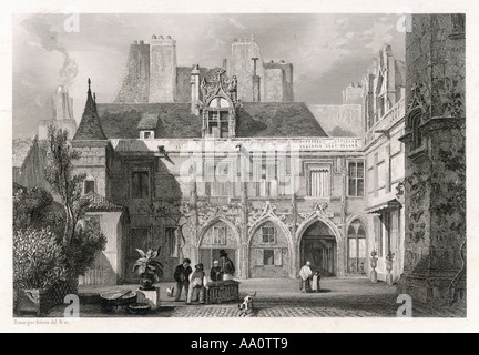 Hotel De Cluny Paris Stockfoto