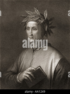 Durante degli Alighieri, alias Dante Alighieri oder einfach Dante, 1265-1321. Italienischer Dichter Stockfoto