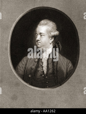 Edward Gibbon, 1737-1794. Englisch Rationalist, Historiker, Wissenschaftler, Autor und Mitglied des Europäischen Parlaments. Stockfoto