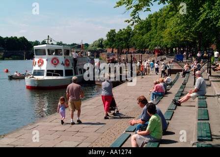 Fluß Dee an der Haine Chester Cheshire England UK Stockfoto