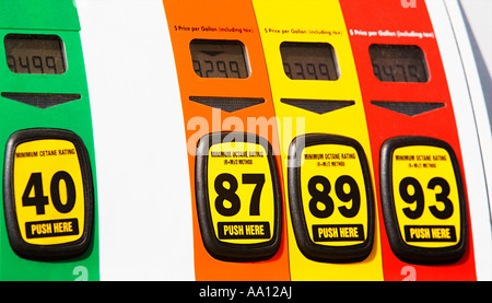 Zapfsäulen Stockfoto