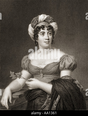 Anne Louise Germaine de Staël-Holstein, geb. Necker, 1766 - 1817, aka Madame de Staël. Der französische Autor und politischer Propagandist. Stockfoto