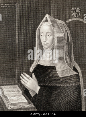 Margaret Beaufort, alias Margarete von Lancaster, spätere Gräfin von Richmond und Derby, 1443 - 1509. Mutter von Heinrich VII. Stockfoto