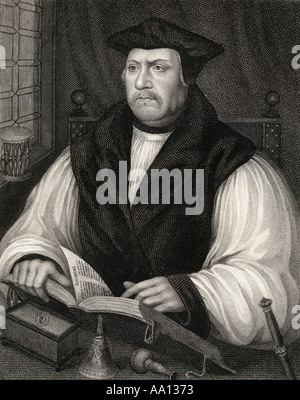 Matthew Parker, 1504 - 1575. Der anglikanische Erzbischof von Canterbury. Stockfoto
